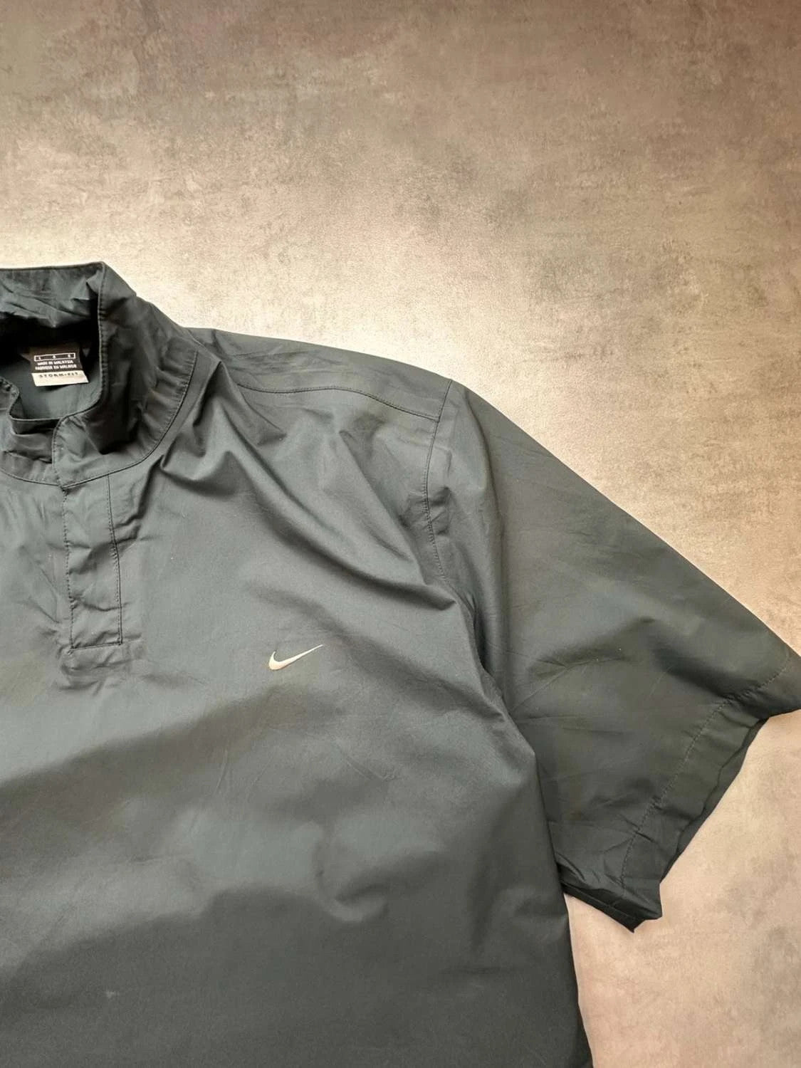 Nike Golf Storm-FIT Vintage Coupe-Vent Noir Y2K – Swoosh Brodé