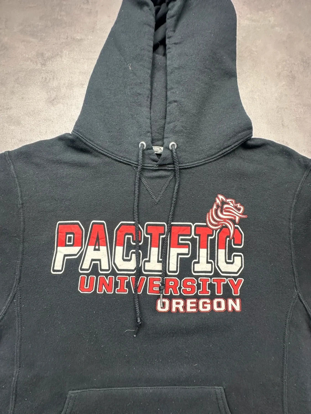 Sweat Vintage Russell Athletic Pacific University Oregon – Noir