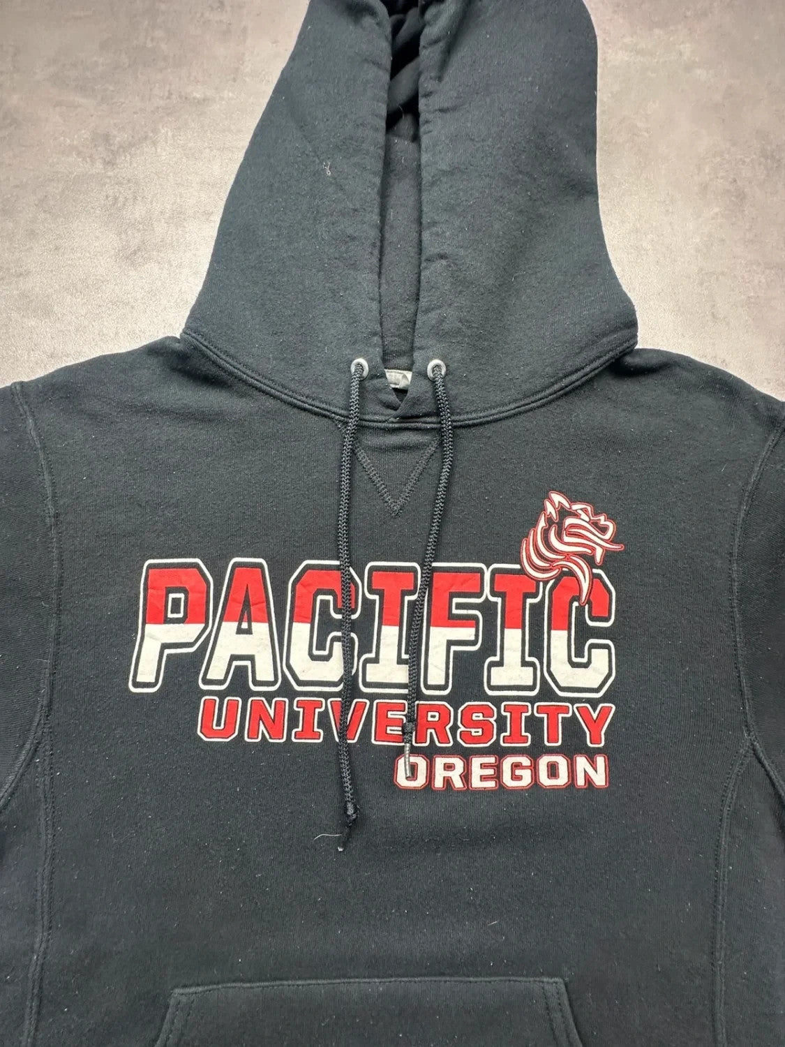 Sweat Vintage Russell Athletic Pacific University Oregon – Noir