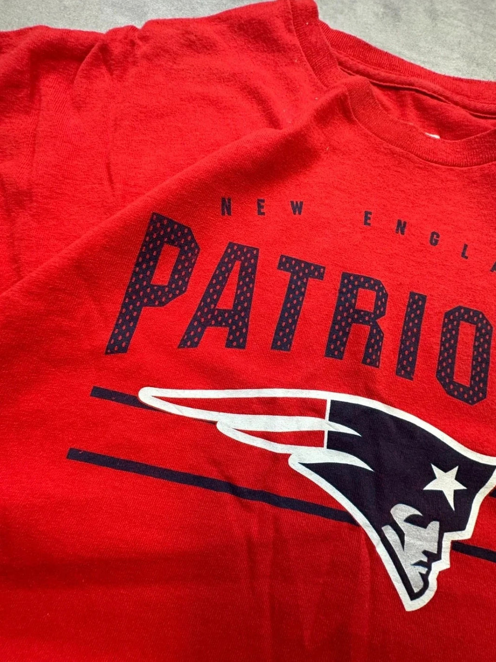 Tee-Shirt NFL New England Patriots Vintage Rouge – Football Américain
