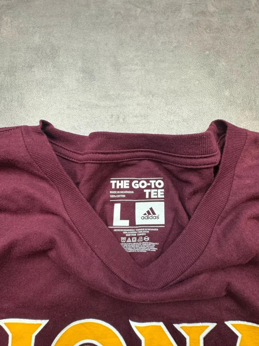 Tee-Shirt Adidas Iona Lacrosse Bordeaux