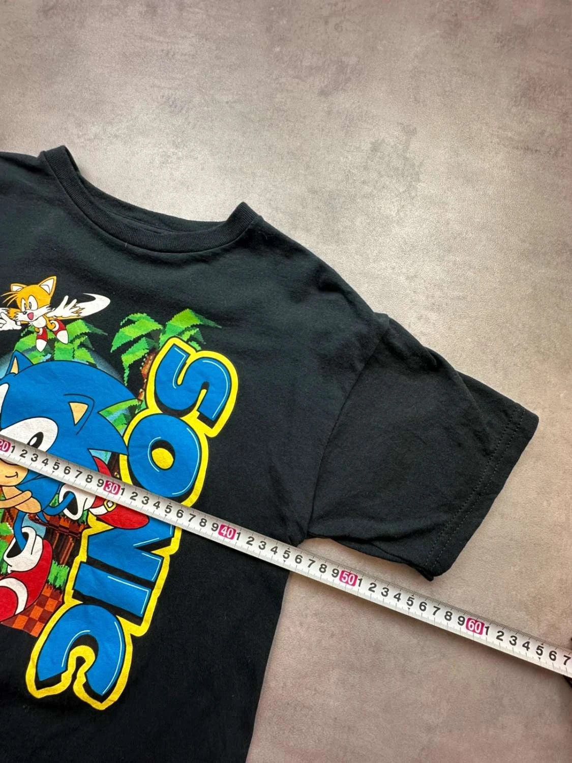 Tee Shirt Vintage Sonic The Hedgehog Sega Noir – Graphic Gaming Y2K 90s Streetwear