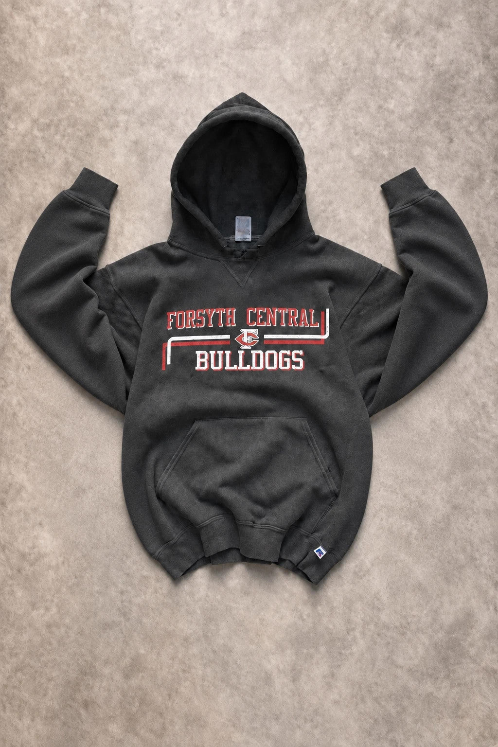 Sweat Russell Athletic Vintage Forsyth Central Bulldogs – Noir