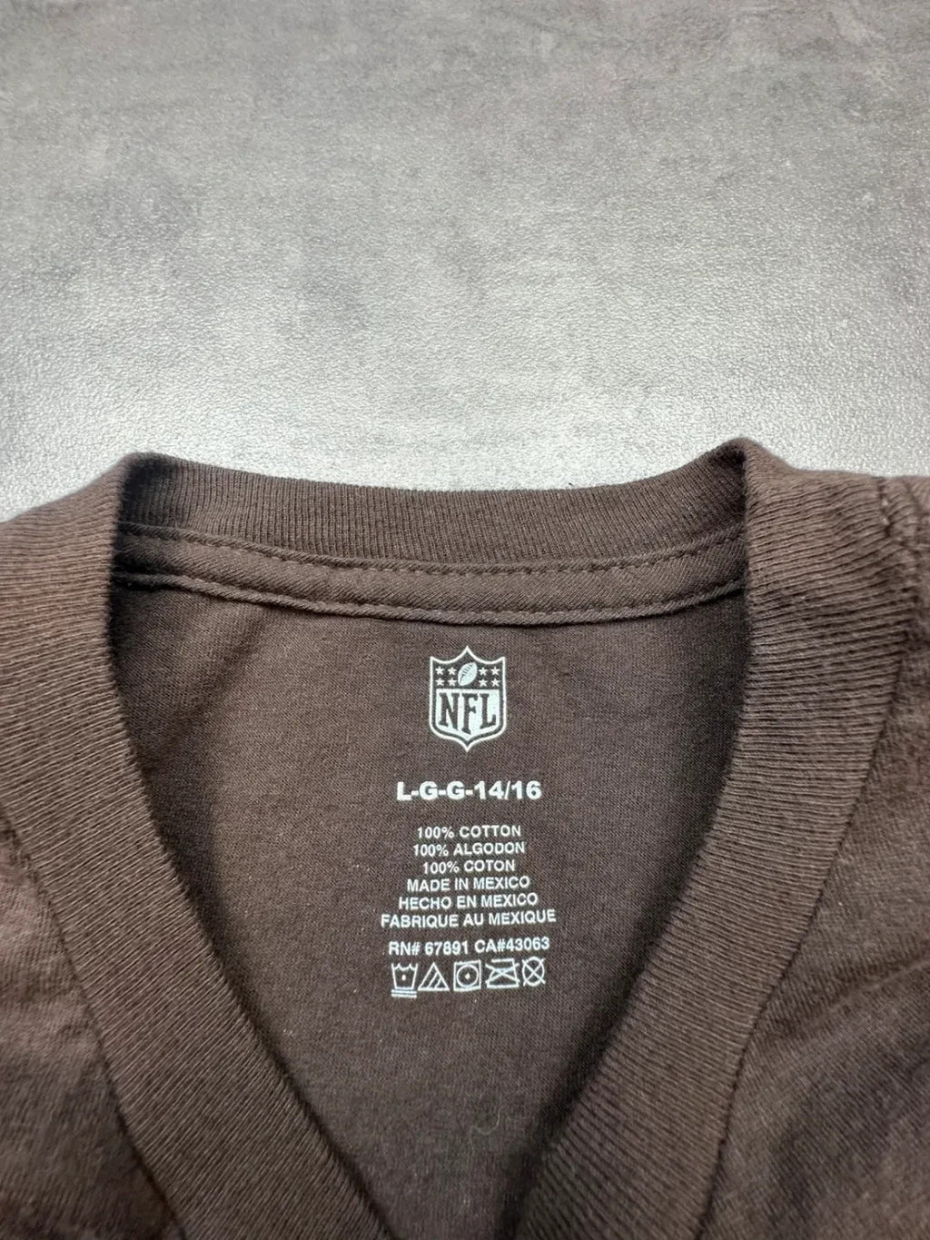 Tee-Shirt Vintage Cleveland Browns NFL Jarvis Landry #80 Marron