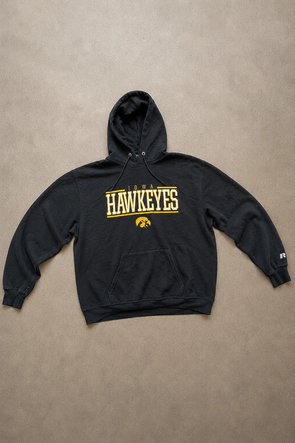 Hoodie Russell Athletic Vintage Iowa Hawkeyes – Noir