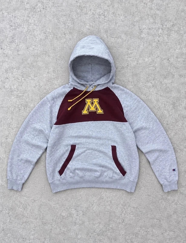 Hoodie Vintage Champion Minnesota Golden Gophers Y2K