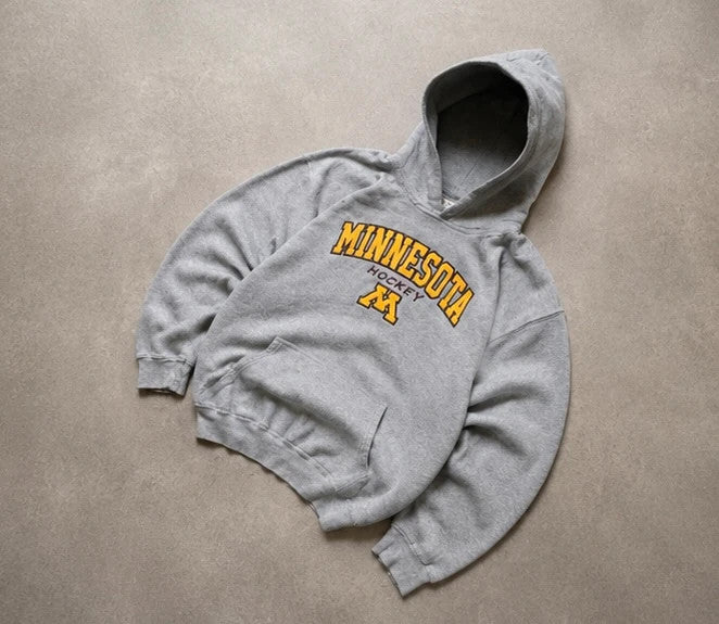 Sweat Vintage Minnesota Hockey 90s – Gris