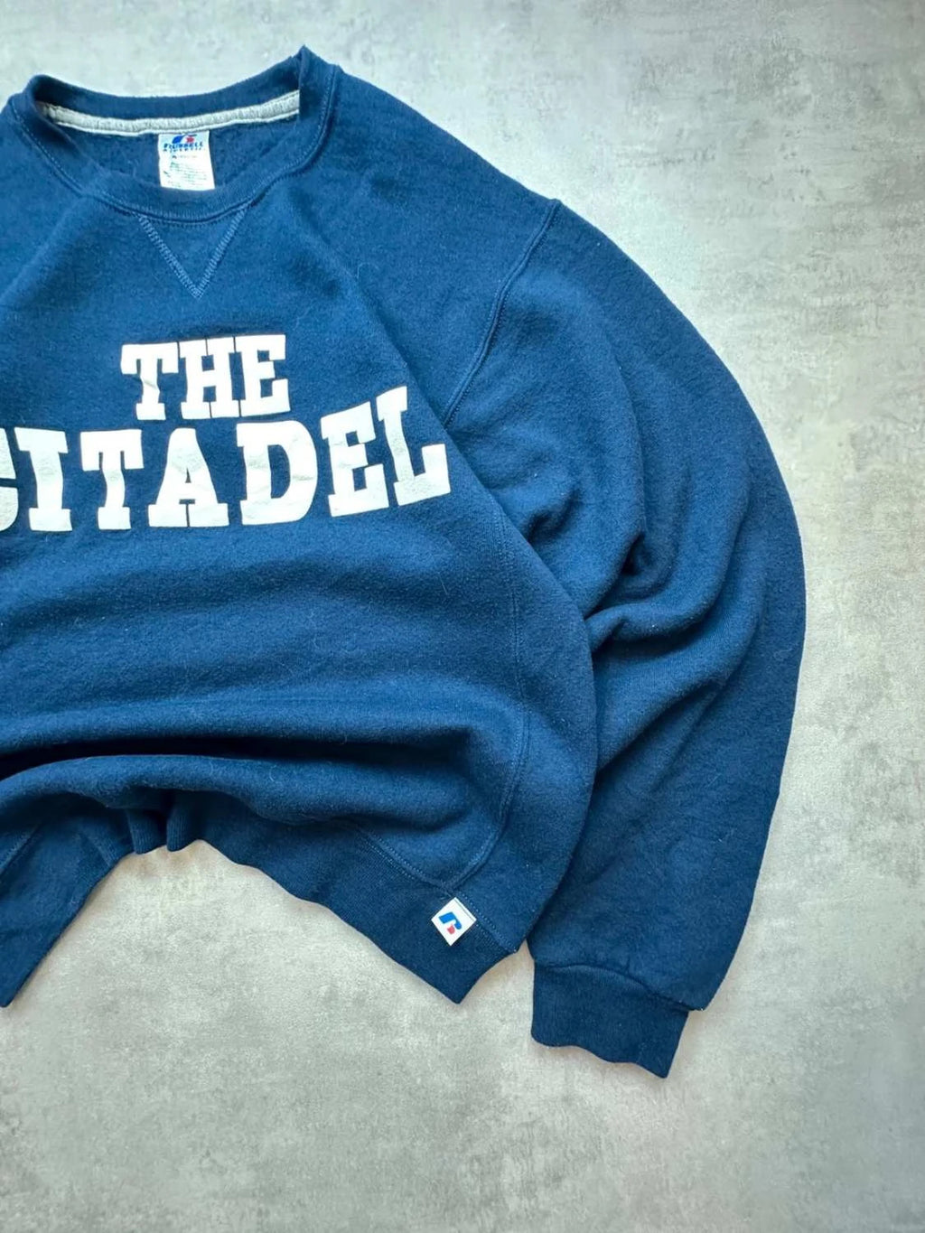 Sweat Russell Athletic Vintage The Citadel – Navy Oversize
