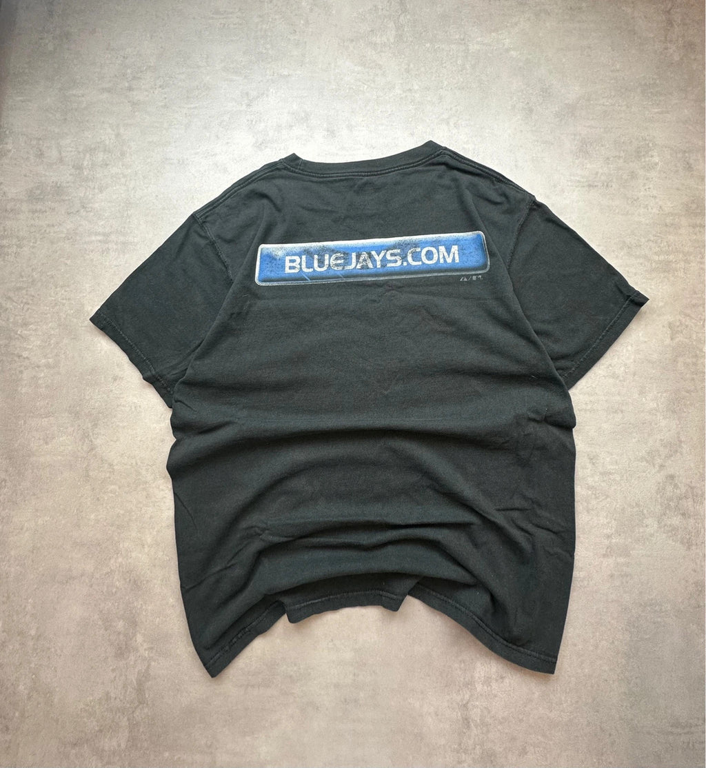 Tee-shirt MLB Vintage Toronto Blue Jays Noir Flocage Dos