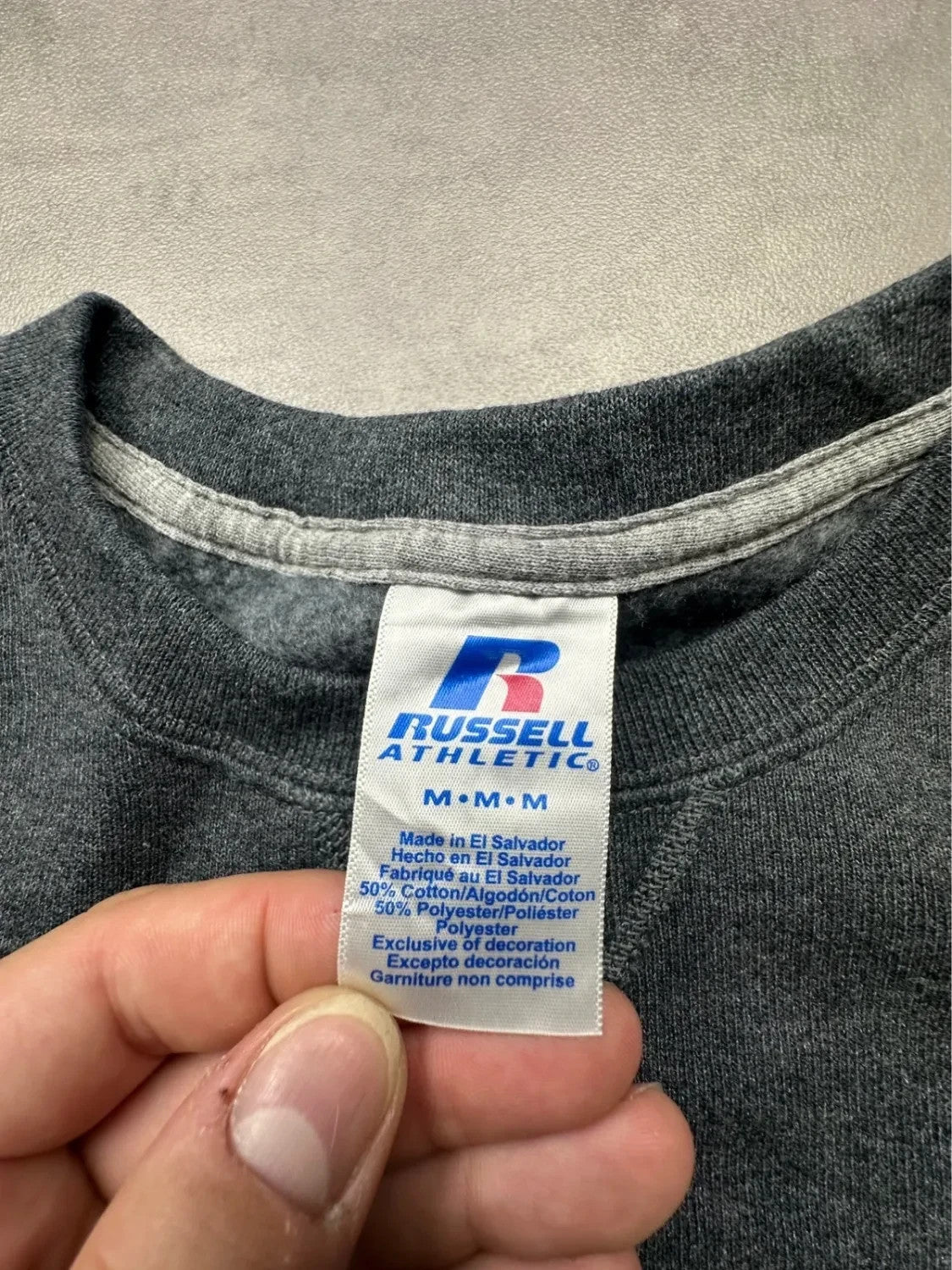 Sweat Russell Athletic Vintage Singlewire Software Gris