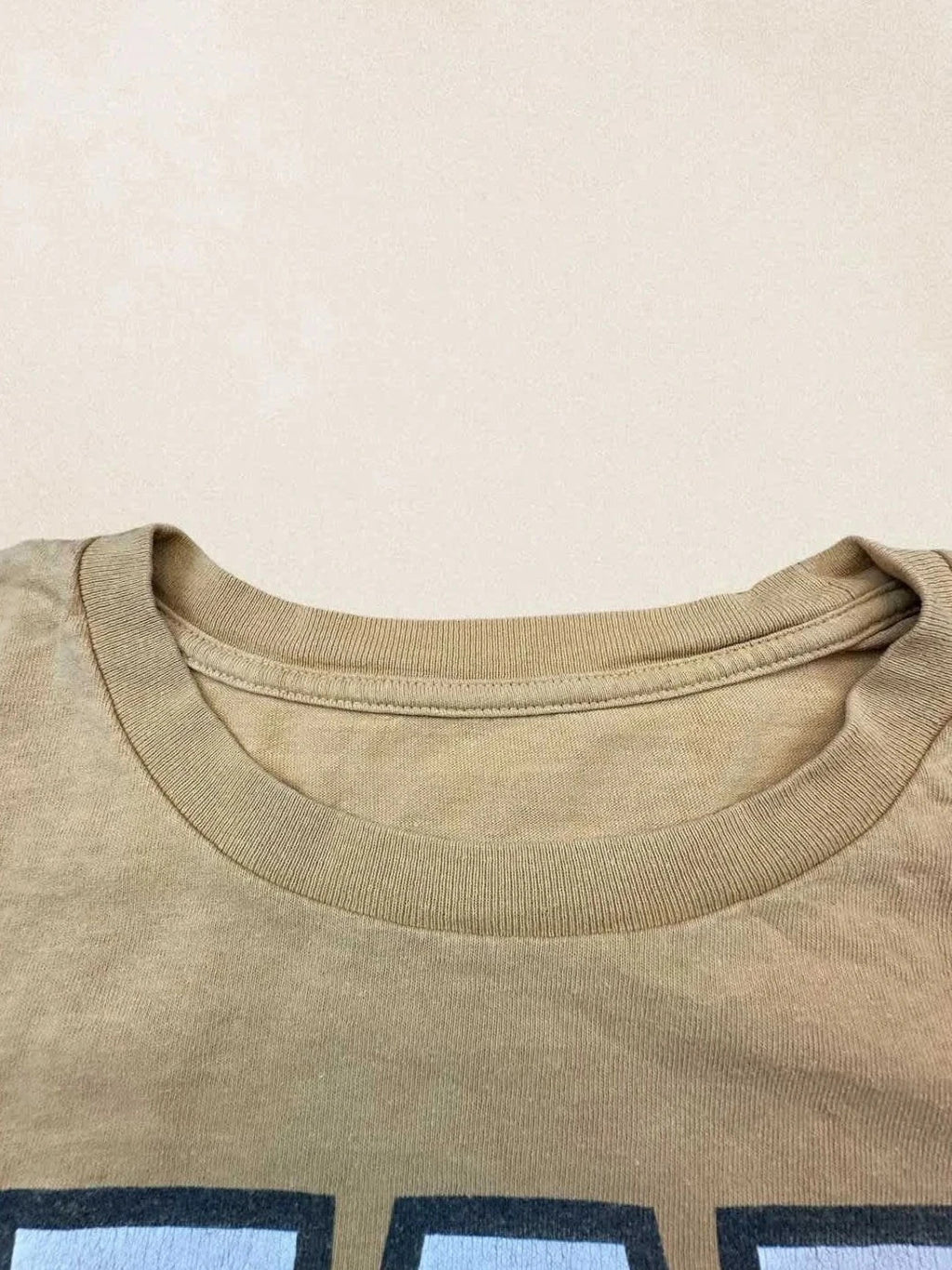 Tee-shirt Baseball Vintage W Beige