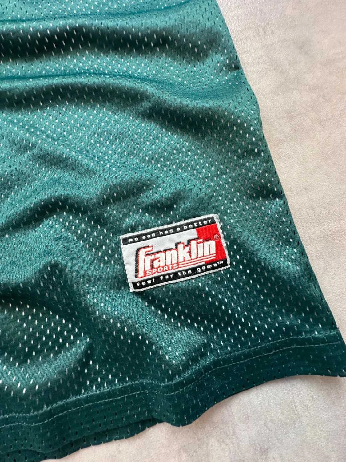 Maillot Basketball Vintage Franklin Réversible Vert