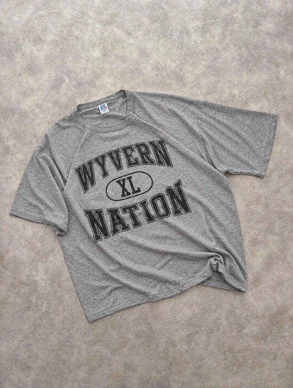 T-Shirt Russell Athletic Vintage Wyvern Nation – Gris