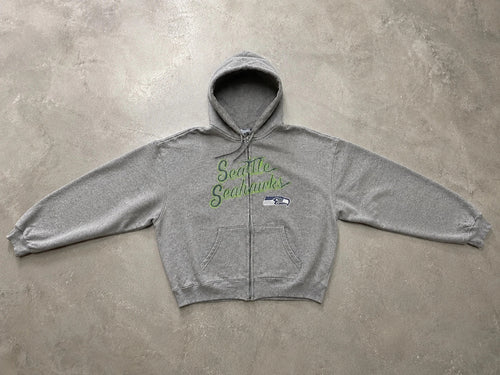Hoodie Zippé Vintage Seattle Seahawks – Gris – NFL Football USA