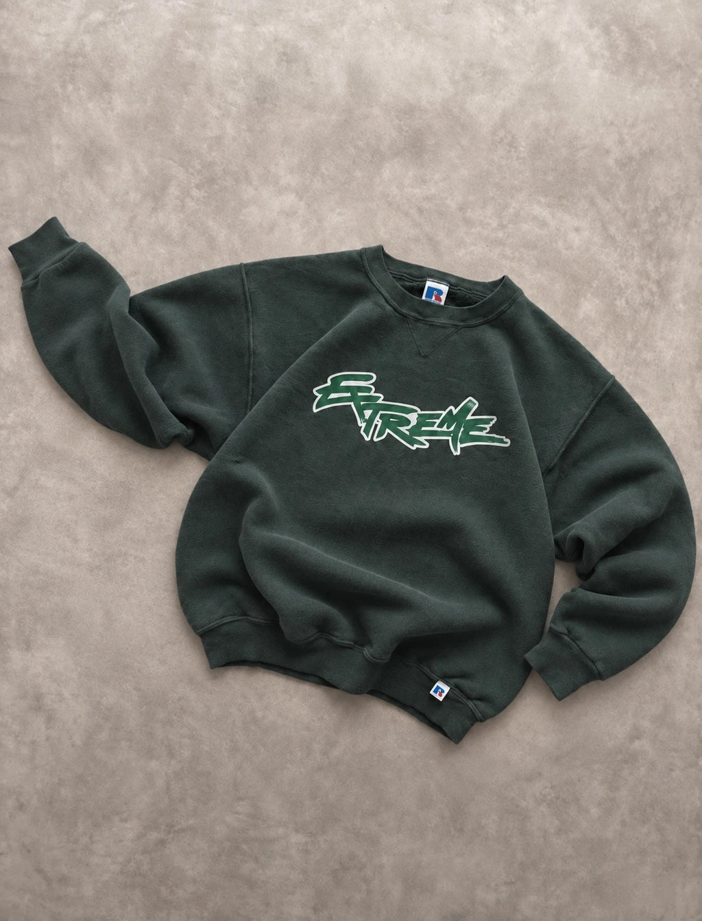 Sweat Crewneck Vintage Russell Athletic Extreme – Green