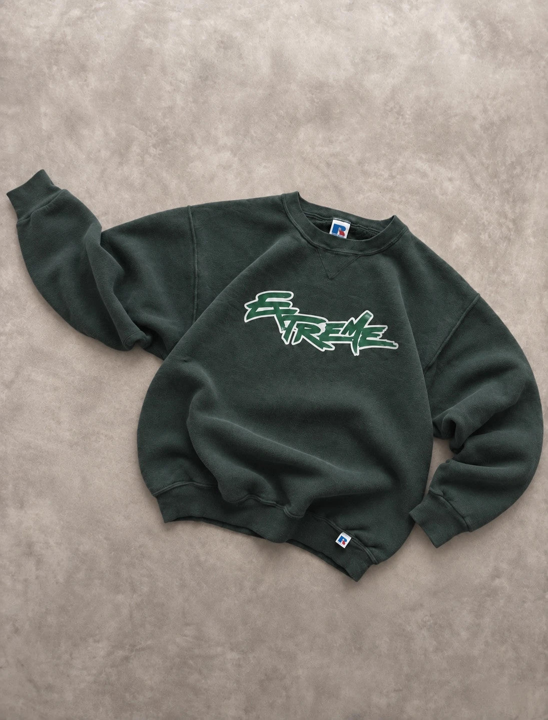 Sweat Crewneck Vintage Russell Athletic Extreme – Green
