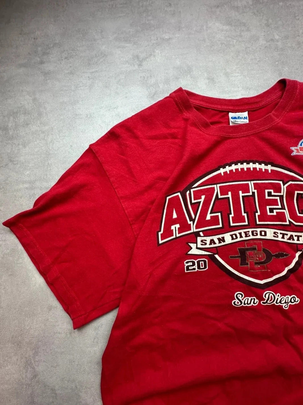 Tee Shirt Vintage Aztecs San Diego State Rouge – Université USA