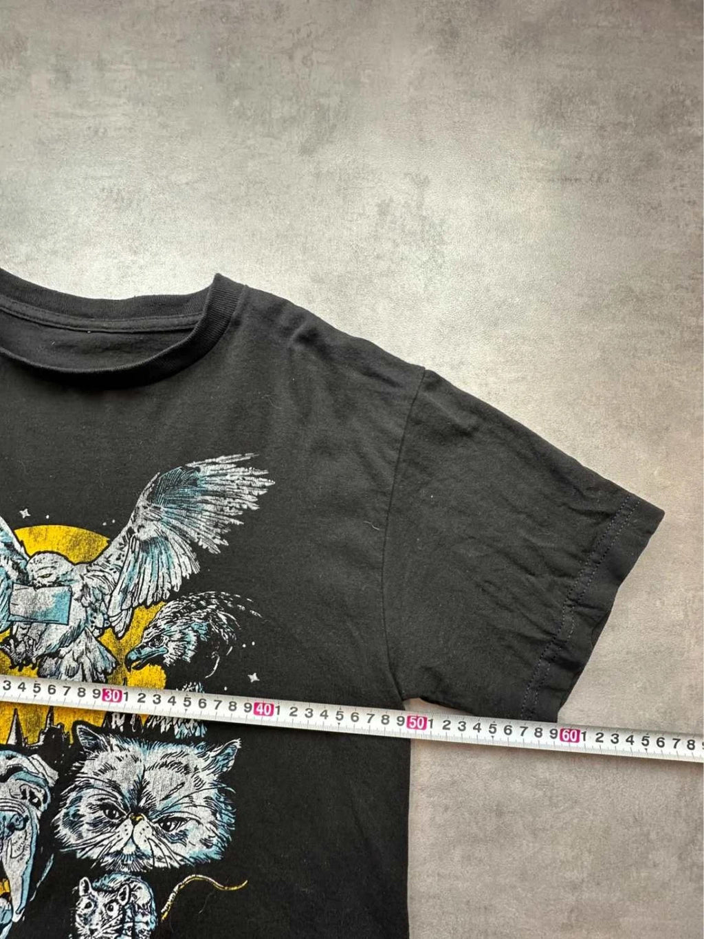T-Shirt Vintage Harry Potter Créatures Magiques Noir