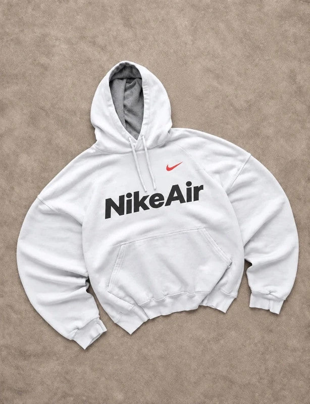 Hoodie Nike Air Vintage Blanc – Logo Swoosh Streetwear Y2K