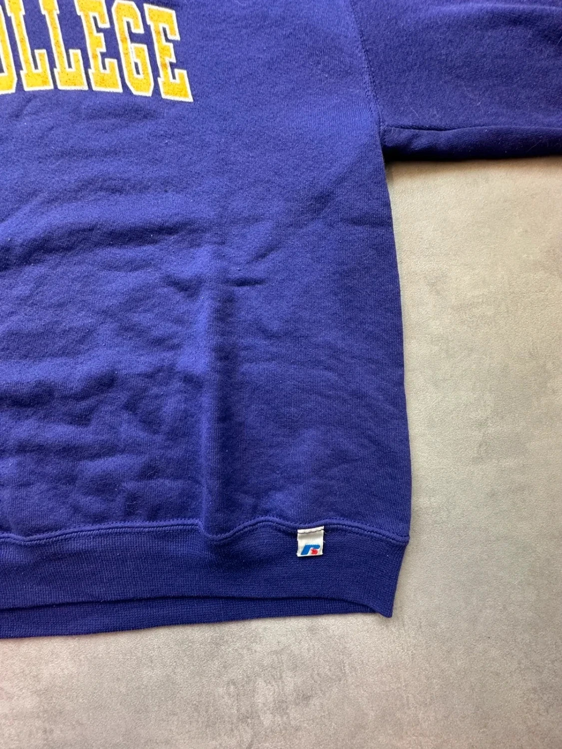 Sweat Russell Athletic Vintage Elmira College Violet – College USA