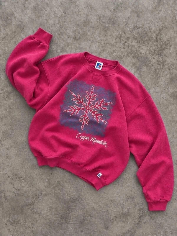 Sweat Russell Athletic Vintage Copper Mountain – Rose