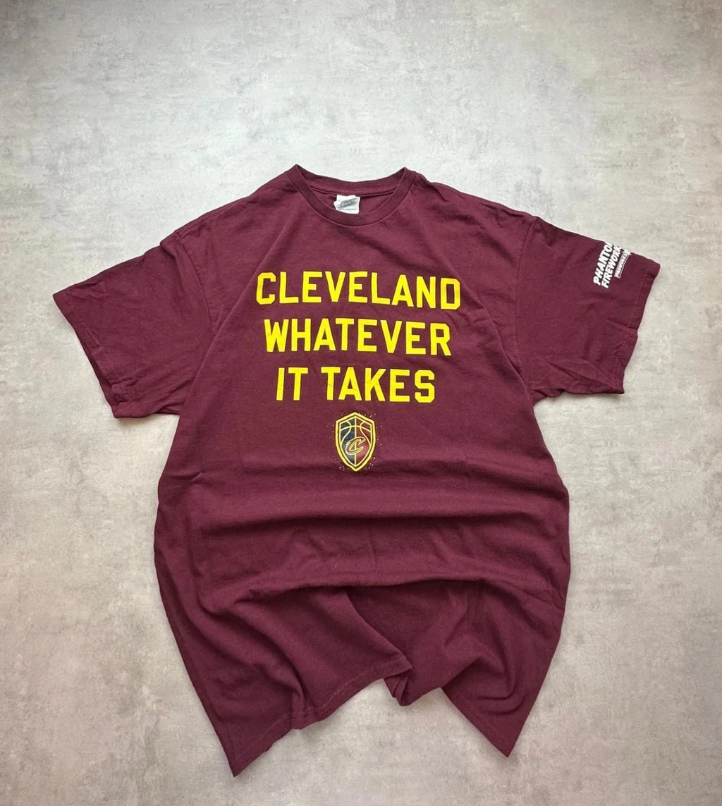 Tee Shirt Vintage Cleveland Cavaliers NBA Bordeaux – Basketball