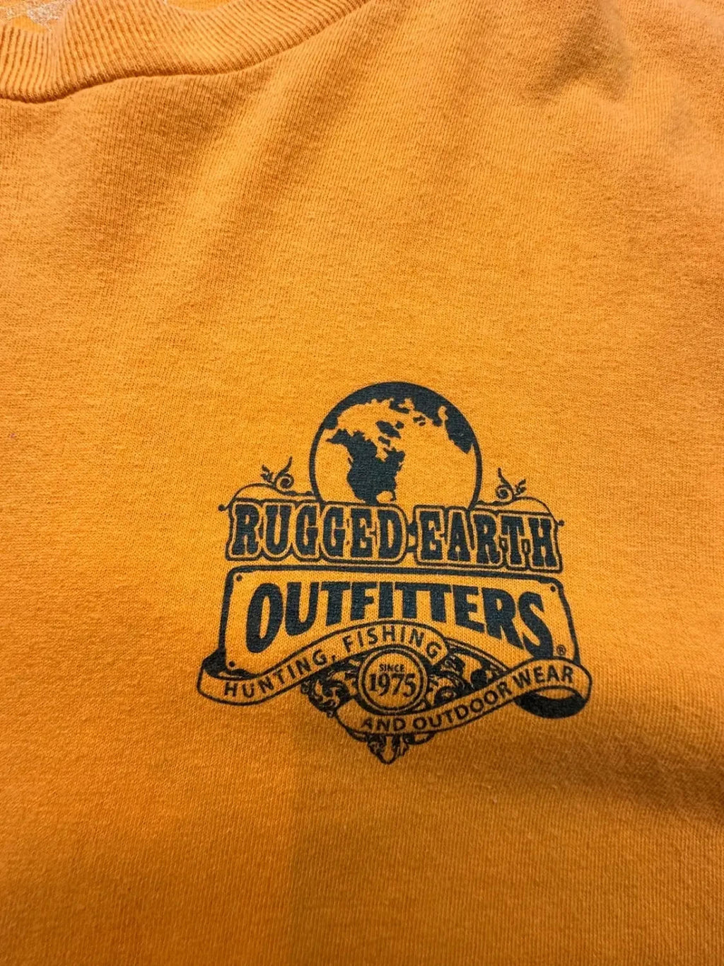 Tee-shirt Vintage Rugged Earth Outfitters Orange – Fishing
