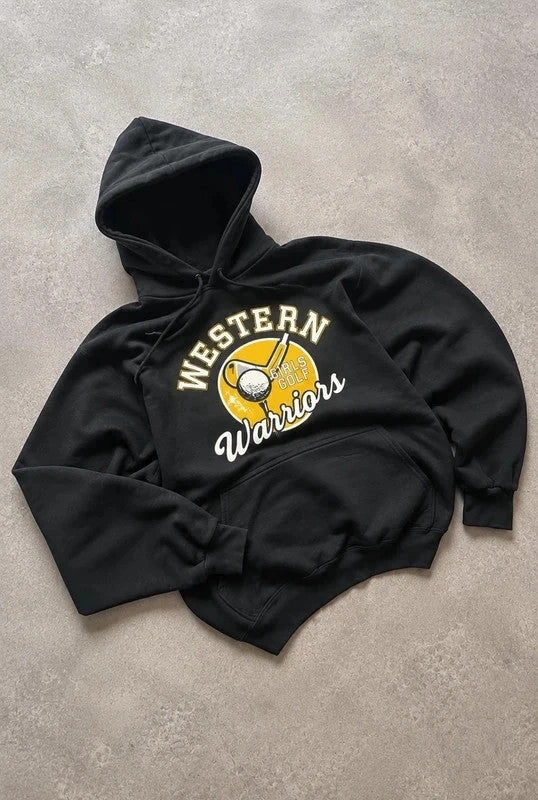 Sweat Vintage Western Warriors Girls Golf – Noir