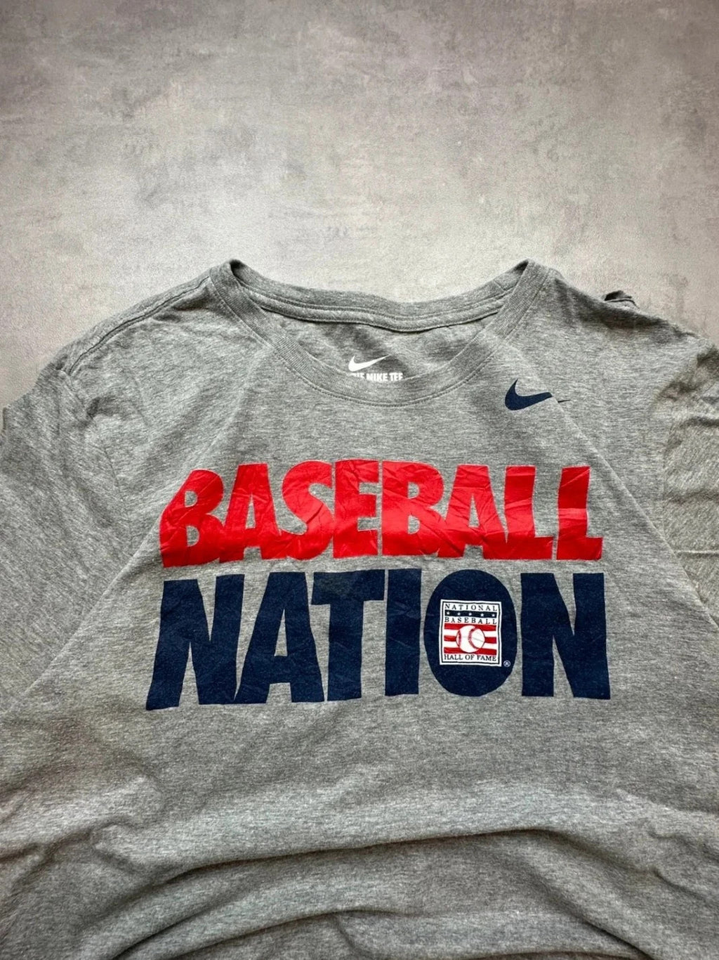 Tee-Shirt Nike Vintage Baseball Nation Gris – Baseball US