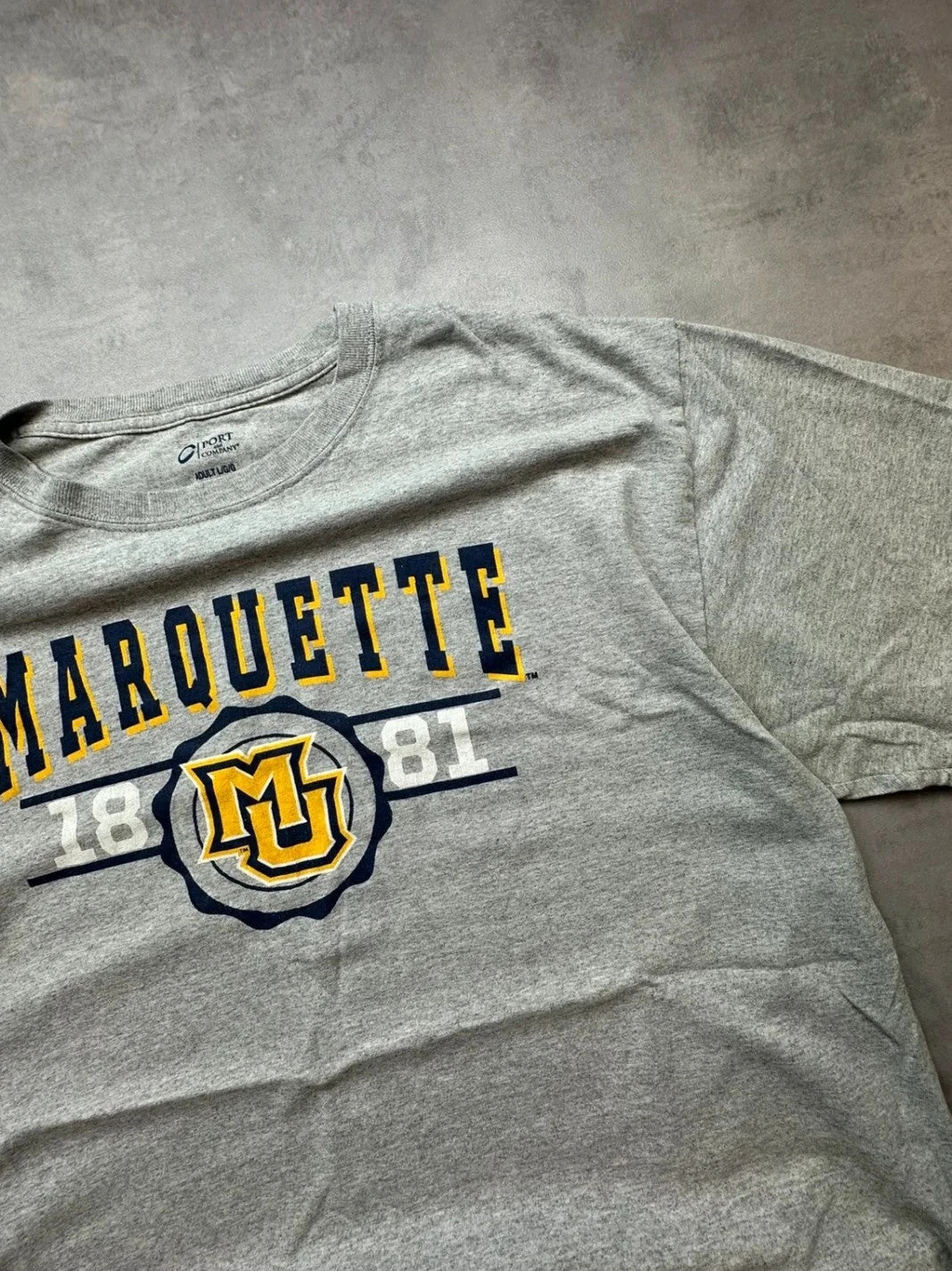 Tee-Shirt Vintage Marquette University Gris