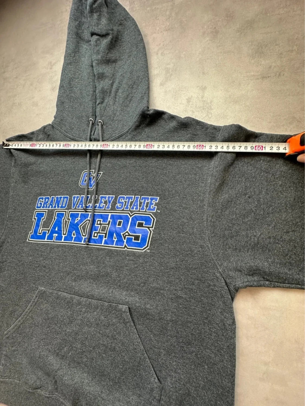 Hoodie Vintage Grand Valley State Lakers GVSU Gris Foncé – Collegiate NCAA Y2K