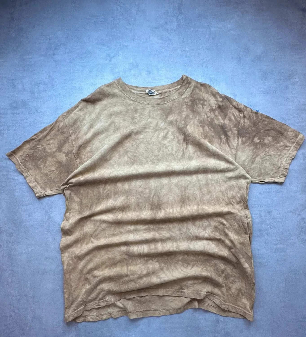 T-Shirt Vintage Animals Print Cougar Tie-Dye Marron