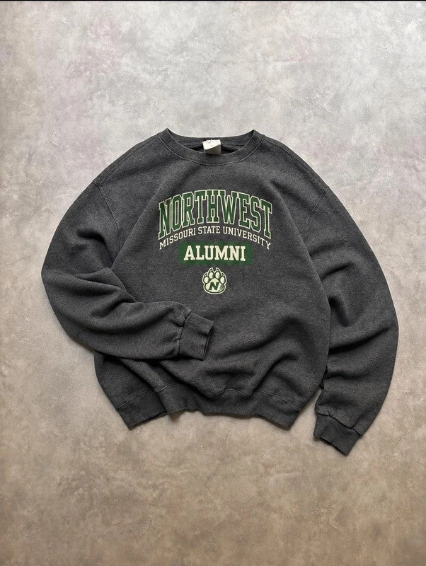Sweatshirt Vintage Northwest Missouri State University Alumni – Grey