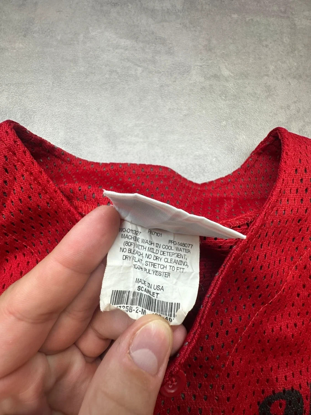 Maillot Baseball Jersey Vintage Westy Rouge