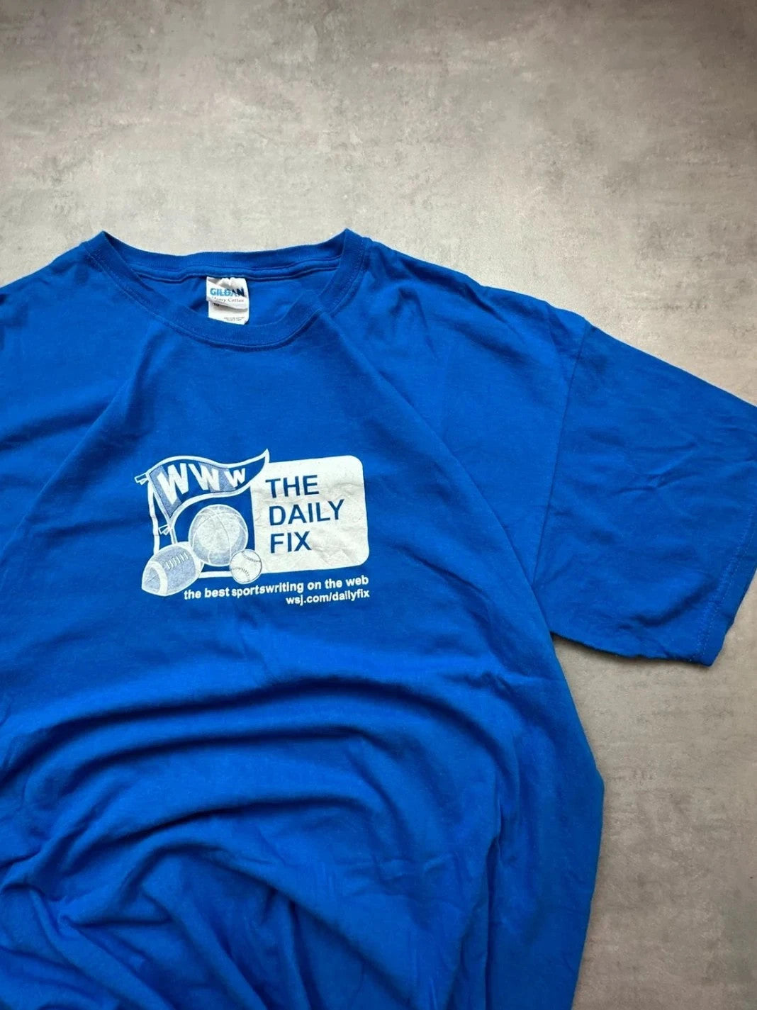 Tee Shirt Vintage The Daily Fix Sportswriting Blue