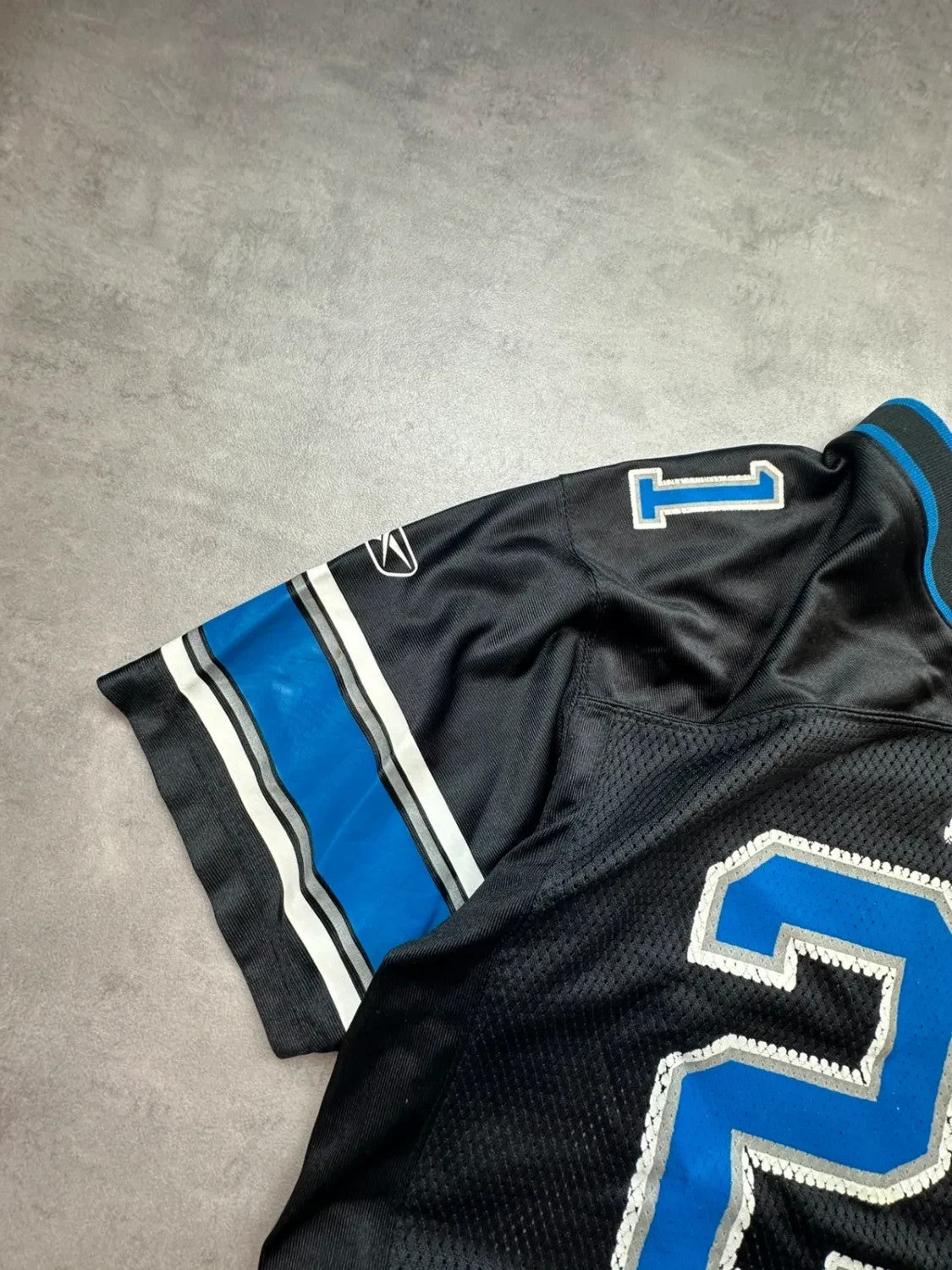 Maillot NFL Vintage Detroit Lions #21 Cullin Noir & Bleu