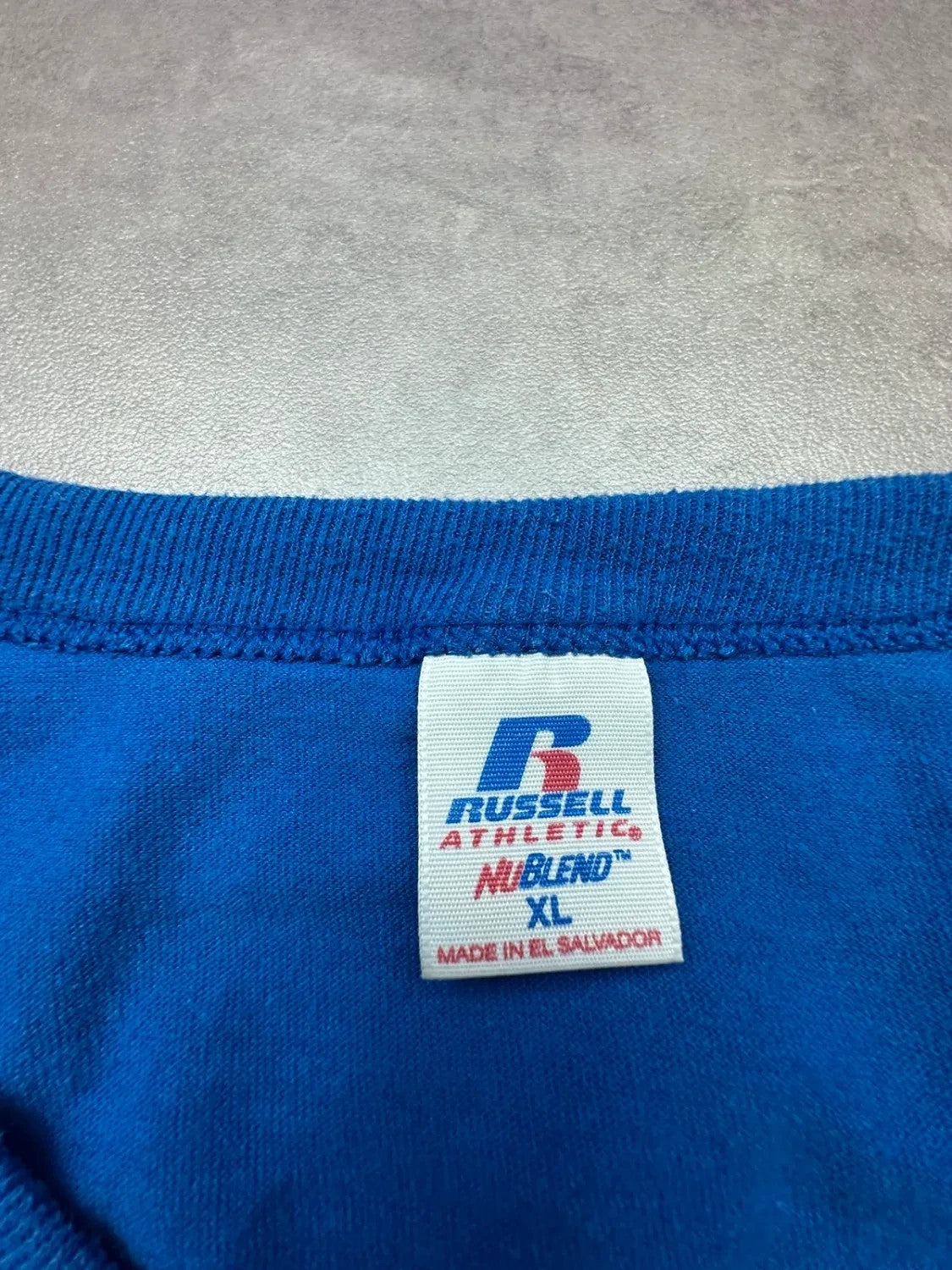 Tee-shirt Russell Athletic Vintage Newington Baseball Bleu