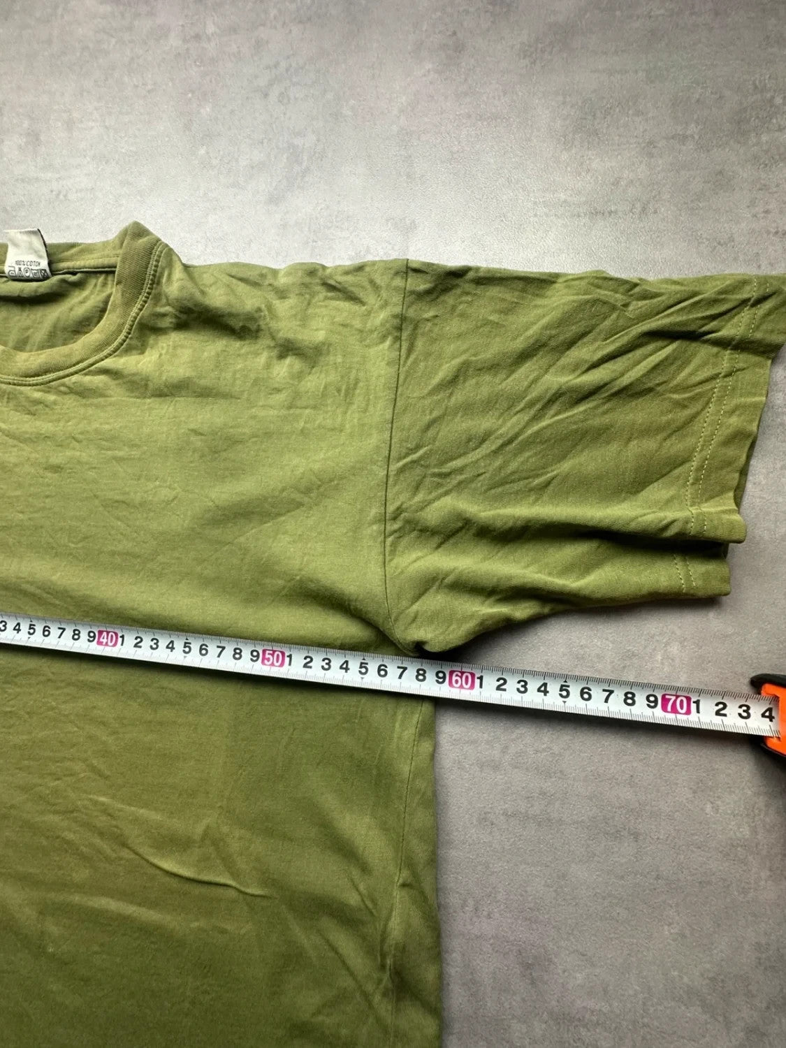 Tee-shirt Uni Vert 100% Coton Vintage