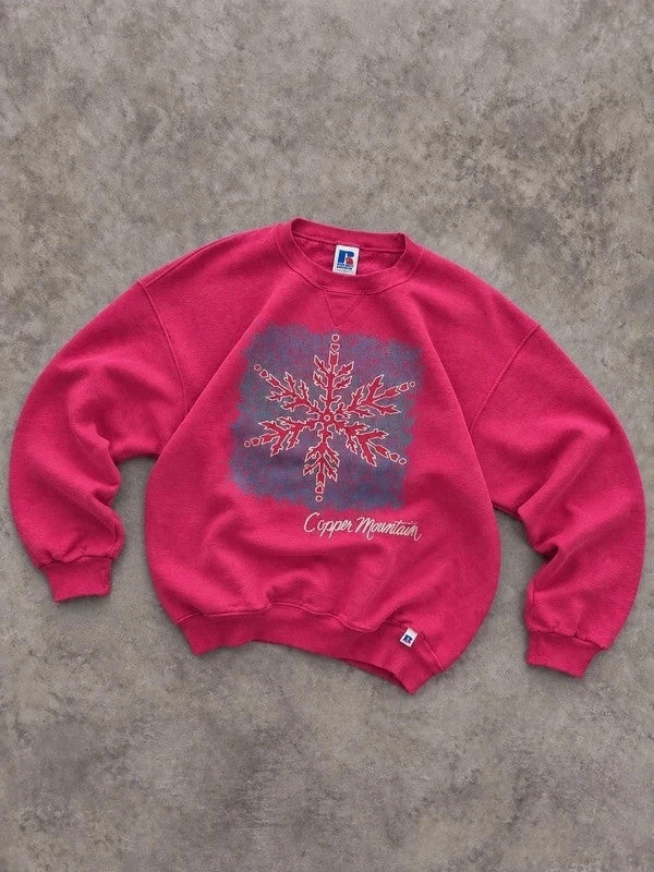 Sweat Russell Athletic Vintage Copper Mountain – Rose