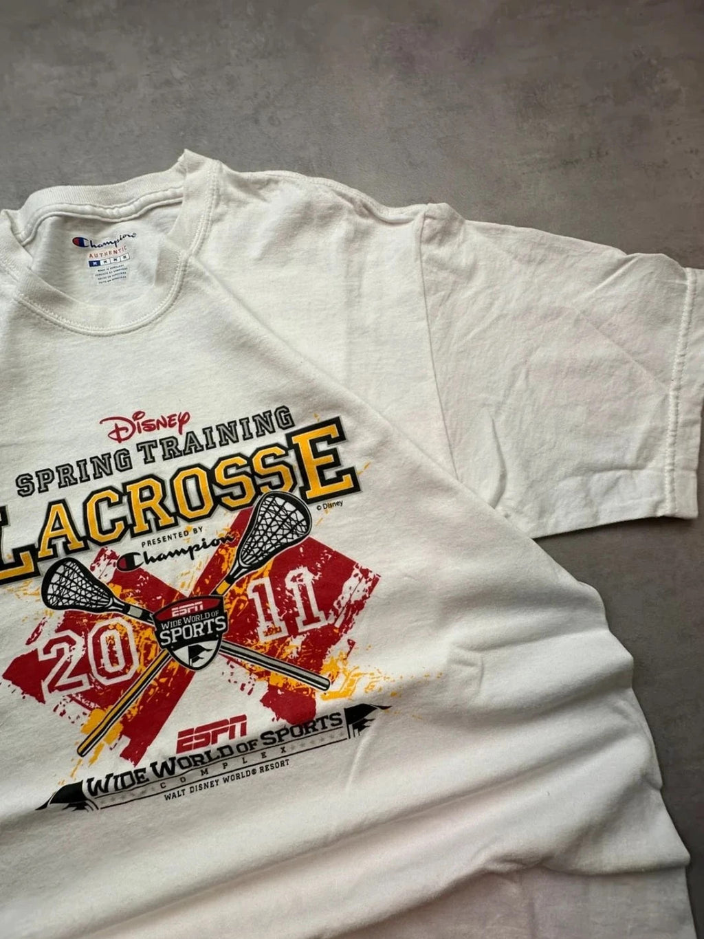 Tee Shirt Vintage Disney Spring Training Lacrosse Blanc – ESPN Sports