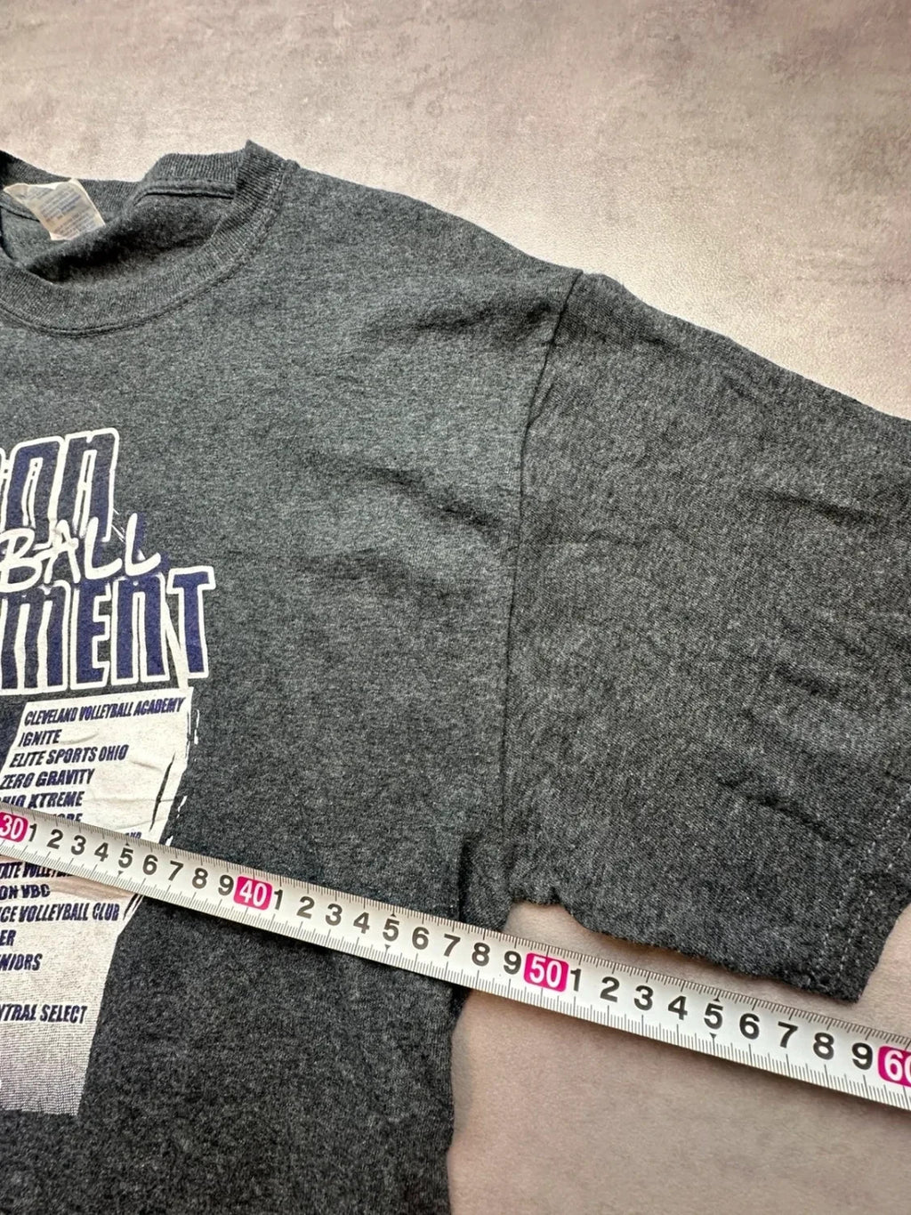 Tee-shirt Vintage Kioron Tournament Volleyball Gris | WellStore Vintage