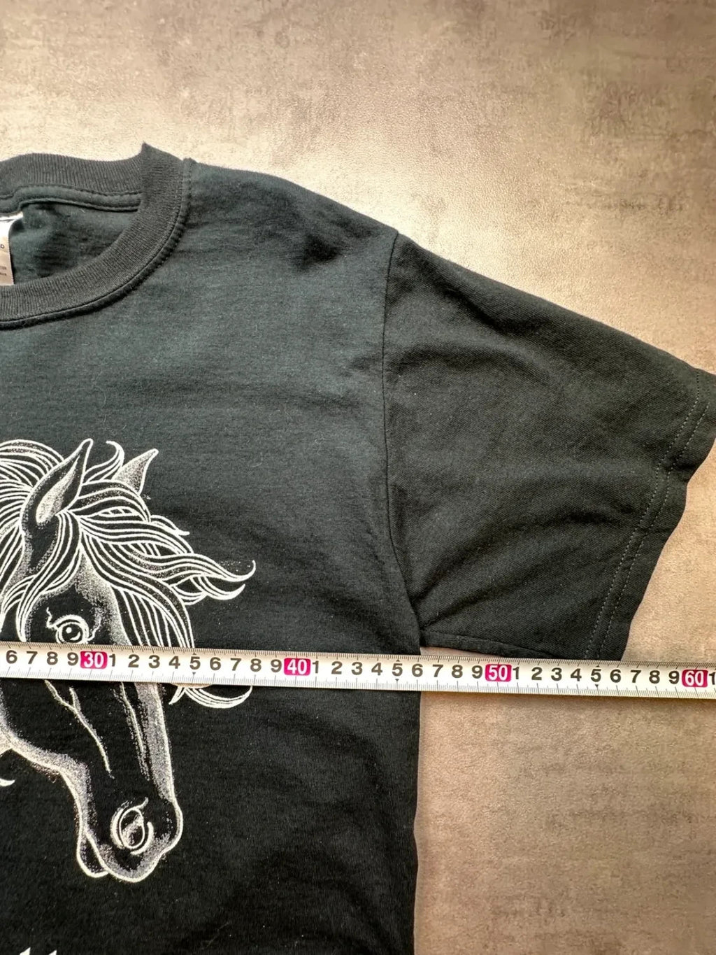 Tee-Shirt Vintage Peruvian Horse Noir