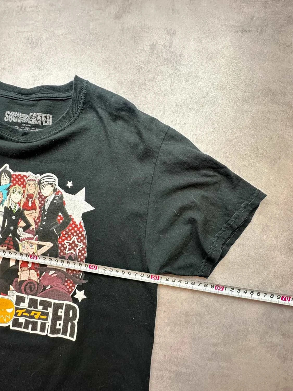 T-Shirt Vintage Soul Eater Anime Manga Noir