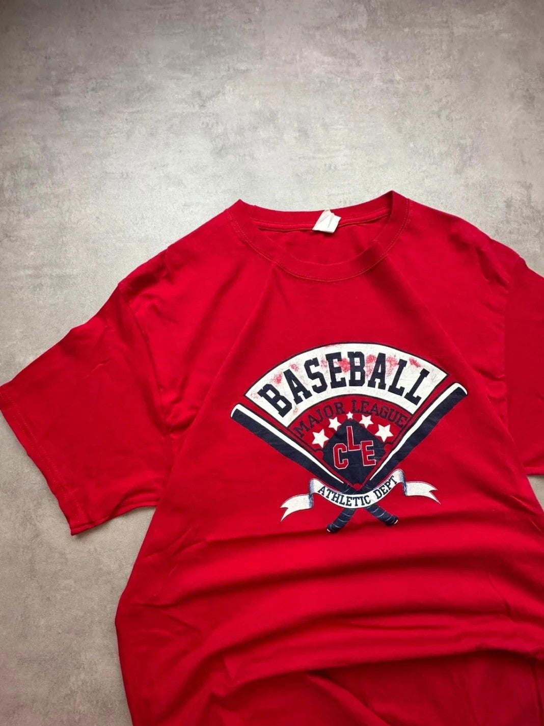 Tee Shirt Vintage Harber Baseball Rouge – Major League