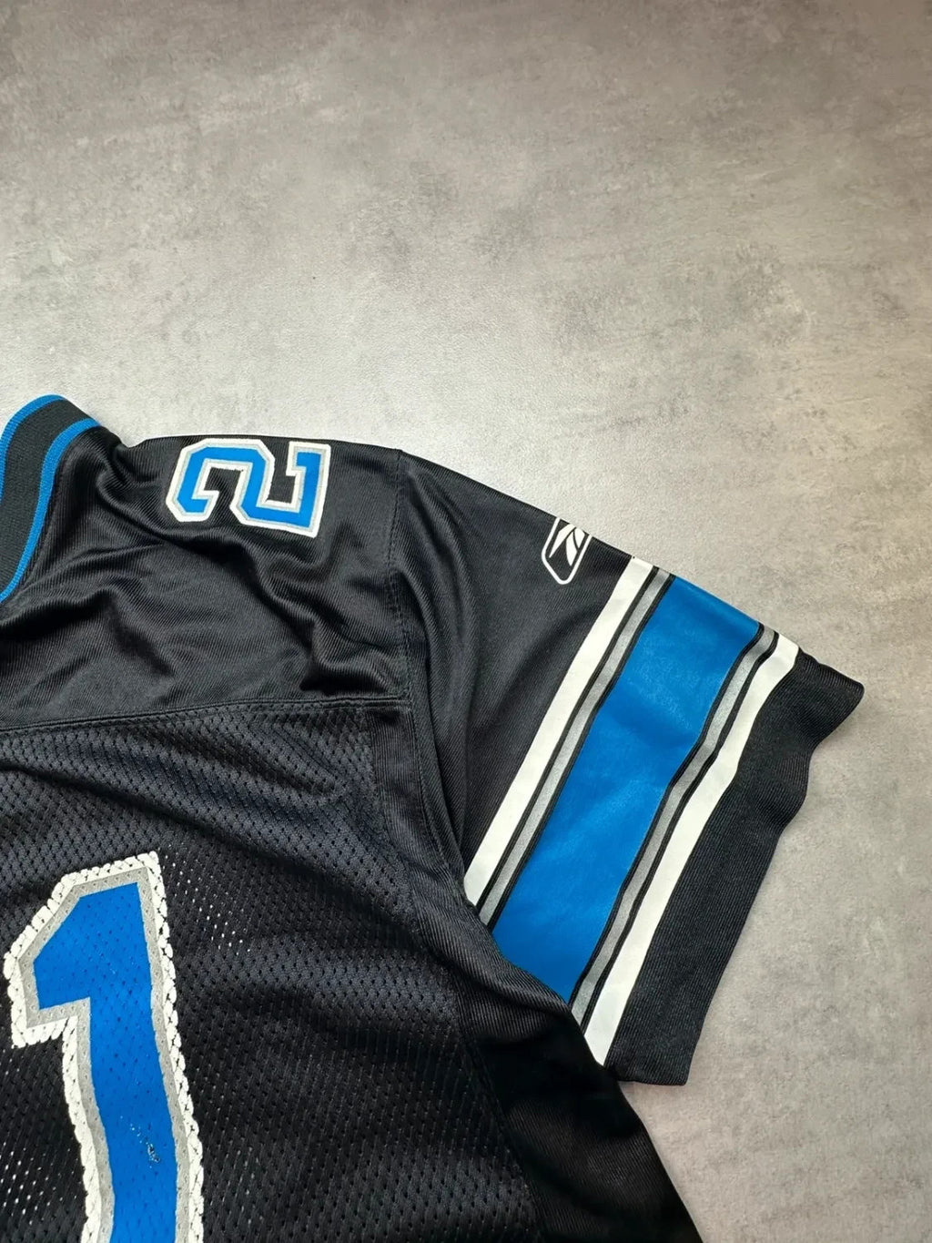Maillot NFL Vintage Detroit Lions #21 Cullin Noir & Bleu