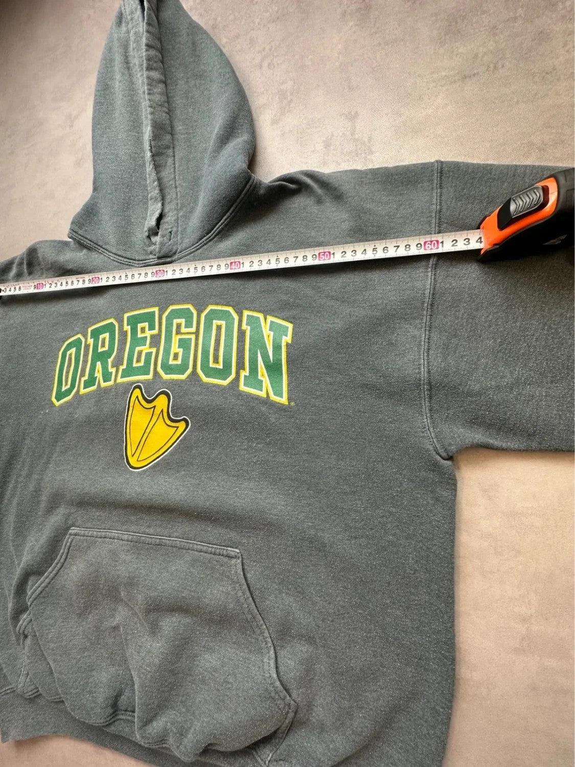 Hoodie Vintage Oregon Ducks University Gris Anthracite – Y2K NCAA Streetwear