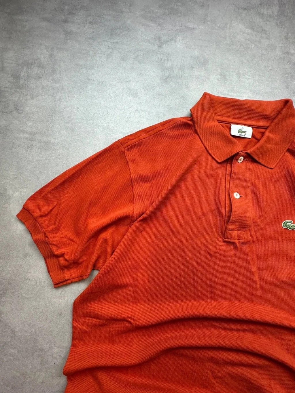 Polo Lacoste Vintage Terracotta Orange