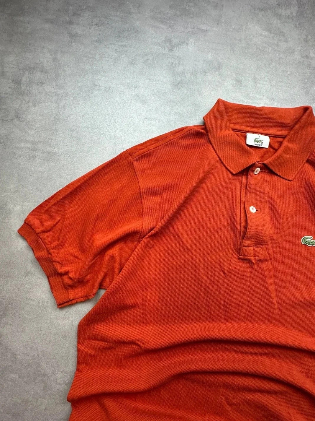 Polo Lacoste Vintage Terracotta Orange