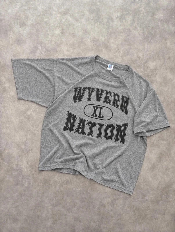 T-Shirt Russell Athletic Vintage Wyvern Nation – Gris
