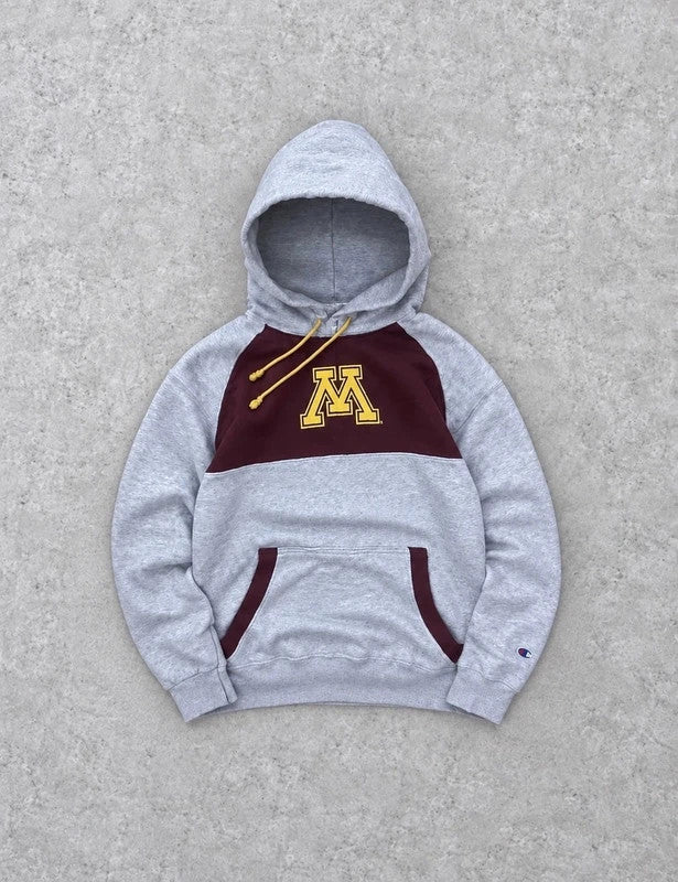 Hoodie Vintage Champion Minnesota Golden Gophers Y2K